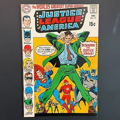 Buy Justice League Of America 77 Silver Age DC 1969 O'Neil Comic Batman Superman • 11.84£