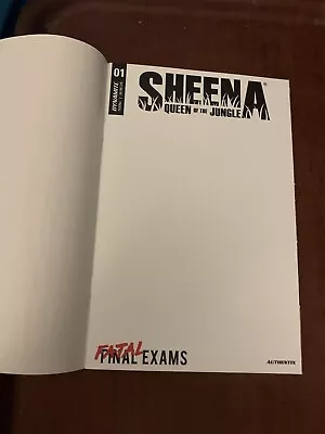 Buy Sheena Queen Of The Jungle : Final Exams #1  - Blank Cover E • 2£