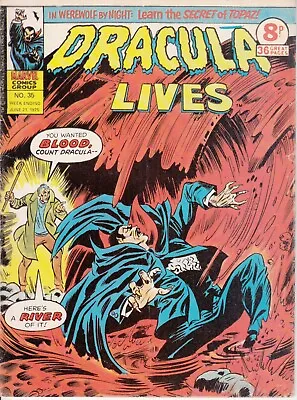 Buy Marvel UK, Dracula Lives, #35, 1975, Werewolf By Night, Frankenstein • 3£