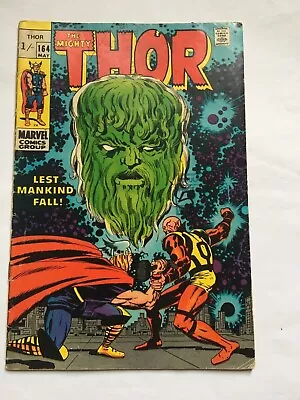 Buy MIGHTY THOR 164 Silver Age  1969 Kirby!  FN+   LEST MANKIND FALL  UK Shillings • 1.49£