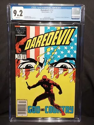 Buy Daredevil #232 (7/86, Marvel) CGC 9.2 NEWSSTAND 1st App. Of Nuke (Sgt. Simpson) • 32.69£