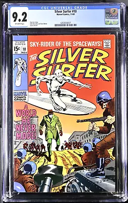 Buy Silver Surfer #10 (Marvel 1969)  CGC 9.2 • 325£