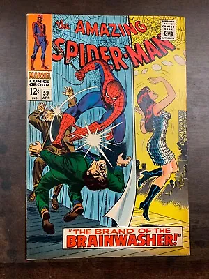 Buy Amazing Spider-man #59  (marvel 1968)  Fn+/ Vf- Mj! • 133.32£
