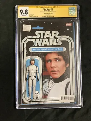 Buy Star Wars #74 CGC SS 9.8 JTC Christopher Exclusive Variant Cover Marvel Han Solo • 200.87£