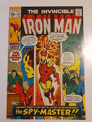 Buy Iron Man #33 Jan 1970 VFINE 8.0 1st Appearance Of Spymaster • 39.99£