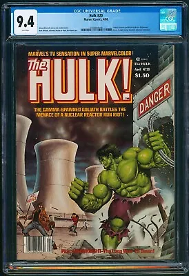 Buy Hulk #20 CGC NM 9.4 Moon Knight By Bill Sienkiewicz Joe Jusko Painted Cover • 94.84£
