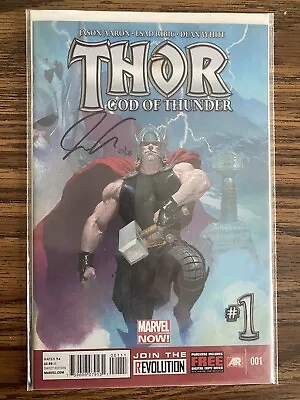 Buy Thor: God Of Thunder #1 2014 Marvel Jason Aaron Autographed Dynamic Forces /125 • 40.02£