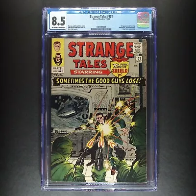 Buy Strange Tales #138 | Marvel 1965 | 1st Eternity | CGC 8.5 • 235.86£