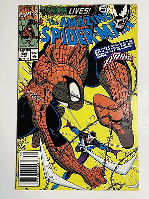 Buy AMAZING SPIDER-MAN #345 NEWSSTAND Higher Grade Venom Carnage Copper Marvel 1991 • 10.28£