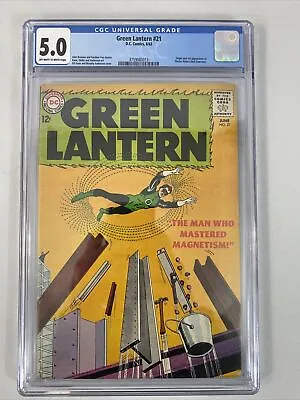 Buy Green Lantern 🔥 #21 (1963) CGC 5.0! 1st App & Origin Of Dr Polaris! DC Comics! • 211.04£