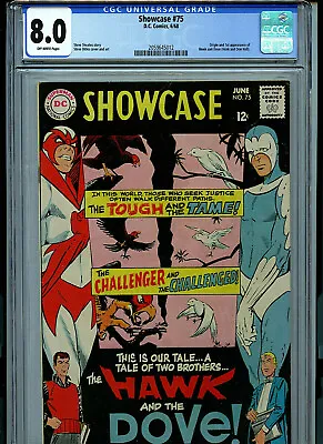 Buy Showcase #75 CGC 8.0 VF DC Comics 1968 1st Hawk And Dove K26 • 223.86£