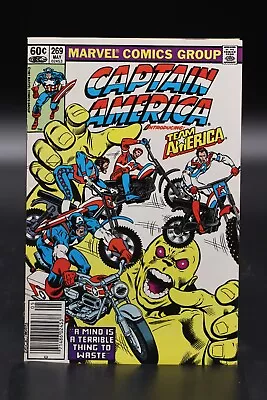 Buy Captain America (1968) #269 Newsstand Mike Zeck Cover 1st App Team America VF/NM • 7.91£