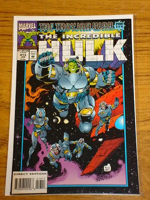Buy Incredible Hulk #413 Vol1 Marvel Com Silver Surfer Apps January 1994 • 3.49£
