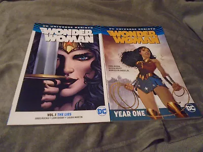 Buy DC Comics - Wonder Woman Rebirth Vol 1 The Lies / Vol 2 Year One Graphic Novels • 12.99£