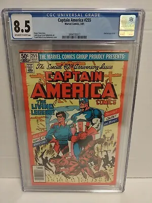 Buy Captain America #255 CGC 8.5   ANNIVERSARY EDITION  1981  Marvel Comics  🇺🇸 • 43.48£