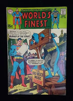 Buy World's Finest #186  VG  1969  Low Grade DC Comic Book Superman Batman • 7.10£