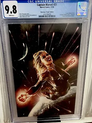 Buy Captain Marvel 21 CGC 9.8 Mastrazzo UNKNOWN Virgin Variant 💯🔥hard To Find Brie • 67.96£