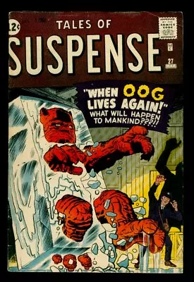 Buy Marvel Comics TALES Of SUSPENSE #27 OOG Lives Again! FF #1 Advertised FN- 5.5 • 141.87£