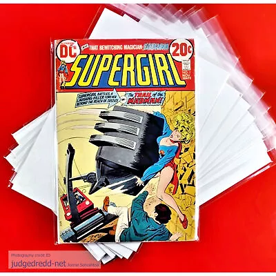 Buy Comic Bags ONLY Acid-Free Size17 For Modern And Vintage DC Supergirl Comics X 25 • 12.98£