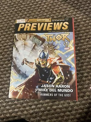 Buy Previews Uk Thor #1 April 2018 Issue 355 • 1£