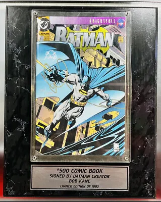 Buy Batman # 500 Signed Bob Kane Limited 1993 # 431 (1993) DC Comics No COA Framed • 276.46£