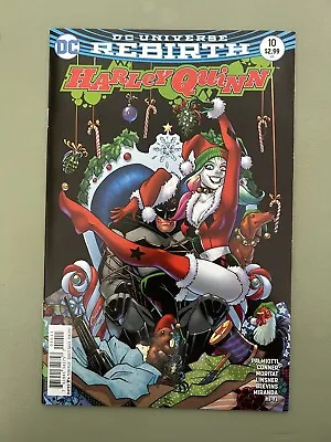 Buy HARLEY QUINN REBIRTH #10 February 2017 DC COMICS Batman Christmas Cover Boarded • 9.95£
