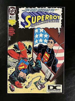 Buy Superboy #4 (1994) Superboy Gets Animated!  DC Universe DCU Logo Variant RARE ! • 14.25£