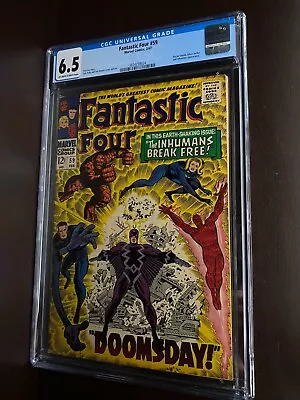 Buy Fantastic Four #59 (1967) / CGC 6.5 / Doctor Doom, Silver Surfer, Inhumans App • 62.46£
