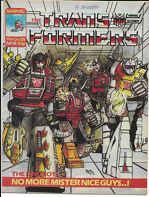 Buy TRANSFORMERS (The) #31 Marvel UK Comics (Oct 1985) Used - Good  • 1.50£