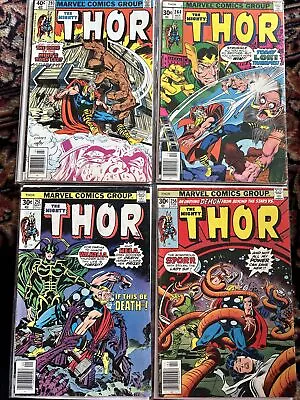Buy The Mighty Thor 251,256,264,293 (1976-1980) Vs Loki Hela Marvel Bronze Age • 9.49£