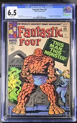 Buy Marvel Fantastic Four #51 6/66 Cgc 6.5 Fn+ 1st Negative Zone Wyatt Wingfoot Key • 197.18£