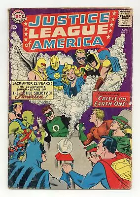 Buy Justice League Of America #21 FR 1.0 1963 1st SA App. Hourman, Dr. Fate • 42.37£