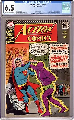 Buy Action Comics #340 CGC 6.5 1966 4080180001 1st App. Parasite • 228.63£