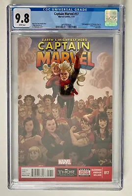 Buy Captain Marvel #17 (2013) 9.8 CGC NM/M 2nd Cameo Kamala Khan MCU • 100£