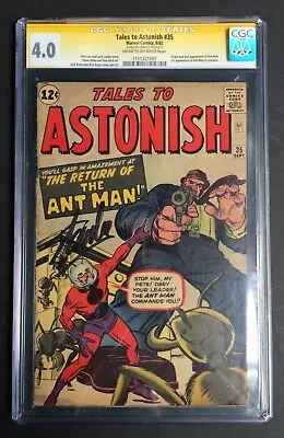 Buy Tales To Astonish #35 1st App Of Ant Man Costume Stan Lee CGC SS  4.0 1151321007 • 4,250£