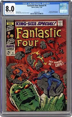 Buy Fantastic Four Annual #6 CGC 8.0 1968 3956076015 1st App. Franklin Richards • 502.19£
