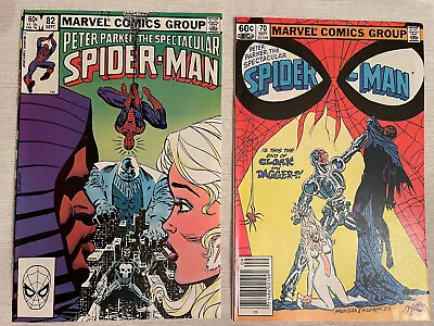 Buy Peter Parker Spectacular Spider-Man #70,82 (1983) NM /9.4_Cloak& Dagger-Punisher • 12.22£