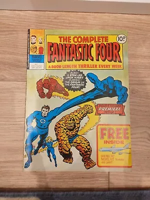 Buy The Complete FANTASTIC FOUR Comic - No 1 - UK 28/09/1977 Including Free Gift. • 35£
