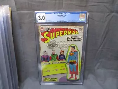 Buy CGC 3.0 DC Superman 147 1961 1st Appearance Legion Of Super Villains Adult LOSH • 100.45£