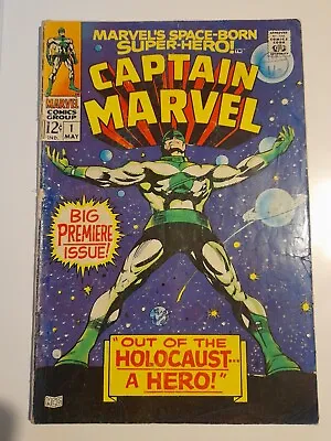 Buy Captain Marvel #1 May 1968 Good 2.0 First Issue To Self-titled Series • 49.99£