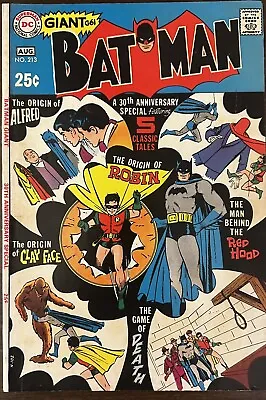 Buy Batman (1940) #213 FN/VF (8.0) Giant (G-61) Origin Robin/tight Pages! • 55.20£