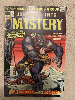 Buy Marvel Journey Into Mystery No# 13 1974 FN/VF • 2.99£