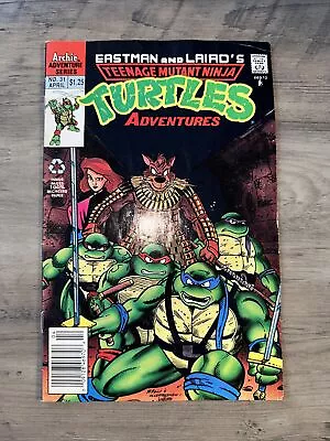 Buy Eastman & Laird's Teenage Mutant Ninja Turtles Adventures #31 Archie 1992 • 8.55£