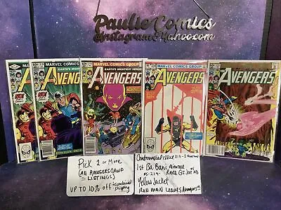 Buy Pick-Avengers 218 219 224 231 Marvel Comic 1st Ba-Bani Iron Man Leaves GI Joe Ad • 5£