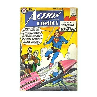 Buy Action Comics (1938 Series) #246 In Very Good Minus Condition. DC Comics [g` • 92.79£