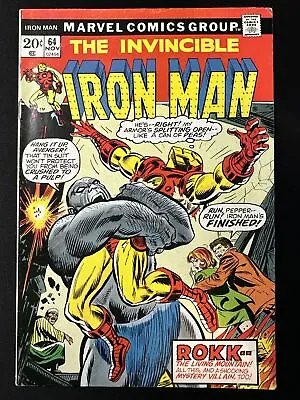 Buy Ironman #64 Marvel Vintage Old Bronze Age Comics 1st Print 1974 Very Good *A1 • 8£