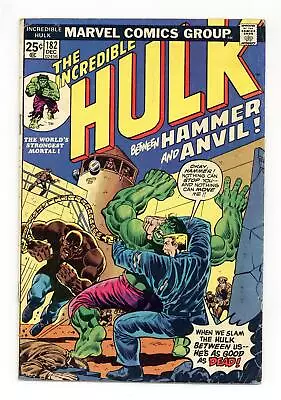 Buy Incredible Hulk #182 VG- 3.5 1974 • 146.95£
