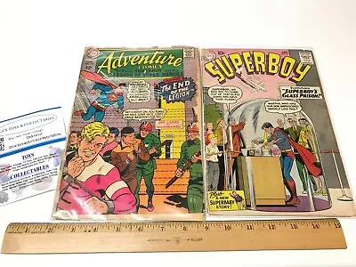 Buy 2 Vintage Comics Adventure Comics #359 DC Comics 1967 & Superboy No. 73 June • 6.26£