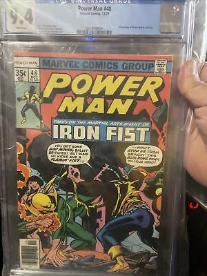 Buy POWER MAN #48 - CGC 9.4  (🔥) - White Pages- Key Book- 1st Power Man & Iron Fist • 199.16£