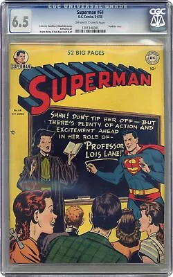 Buy Superman #64 CGC 6.5 1950 1291346005 • 508.38£
